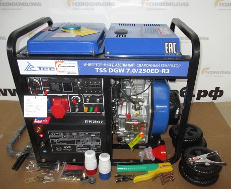 Продажа инверторного дизельного сварочного генератора TSS DGW 7.0/250ED-R3 в Самаре